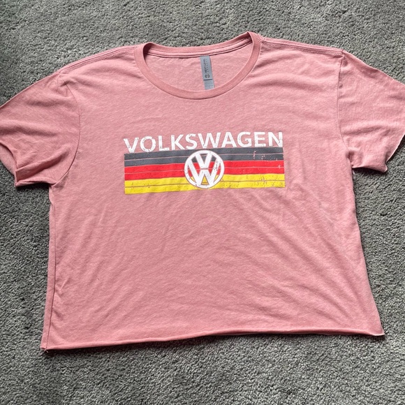 Volkswagen Pink Graphic Crop Top